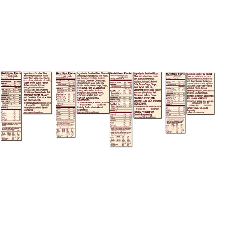 Betty Crocker Cookie Mix Variety Bundle, 17.5 oz each, 4pk