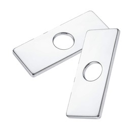 Deck Plate Escutcheon for Single Hole or 3 Hole Kitchen Bathroom Faucet, Sink Faucet Cover Deck Plate,12 Inch Cover Deck Plate for Vanity-Sink, Stainless Steel Brushed Sink Cover Plate