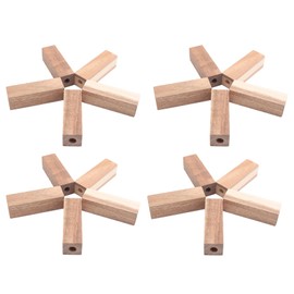 Snblzhef Woodturning Essentials: 20 Pcs 7mm Pre-Drilled Wood Pen Blanks for Pen Making and DIY Crafts