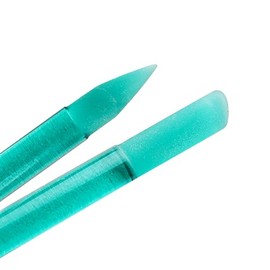 Bona Fide Beauty Czech Glass Cuticle Pusher with Case Green