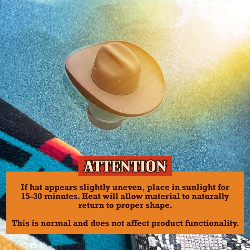 Cowboy Hat Western Floating Pool Chlorine Dispenser - Large Capacity