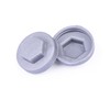 400 Pack Silver Gray Roofing Screw Caps – Durable Plastic