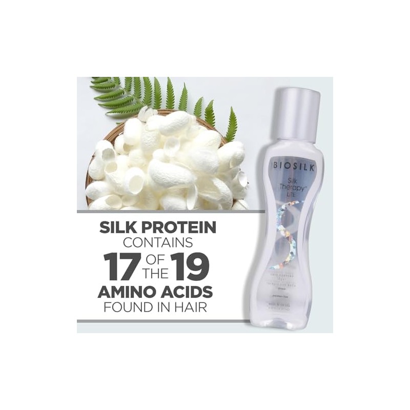 Biosilk Silk Therapy Lite Hair Reconstructing Treatment, 2.26 Ounce