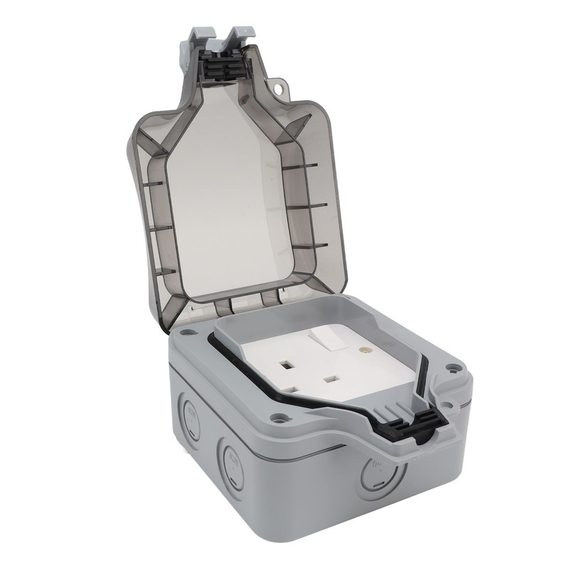 IP66 Outdoor Waterproof Switch Socket Box Surface Mounted Splashproof Dustproof