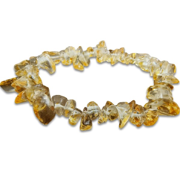 Armbänder aus rohen Edelsteinen (Topas)