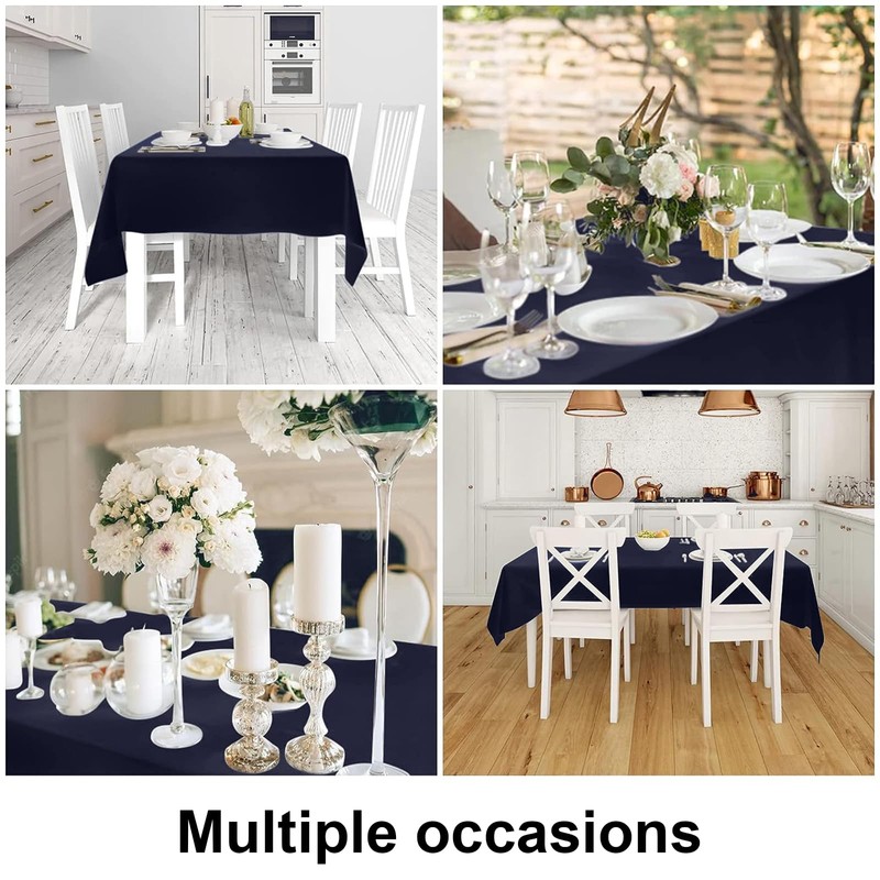 smiry Table Cloth Wipe Clean Rectangular 140x100 cm, Wipeable Water