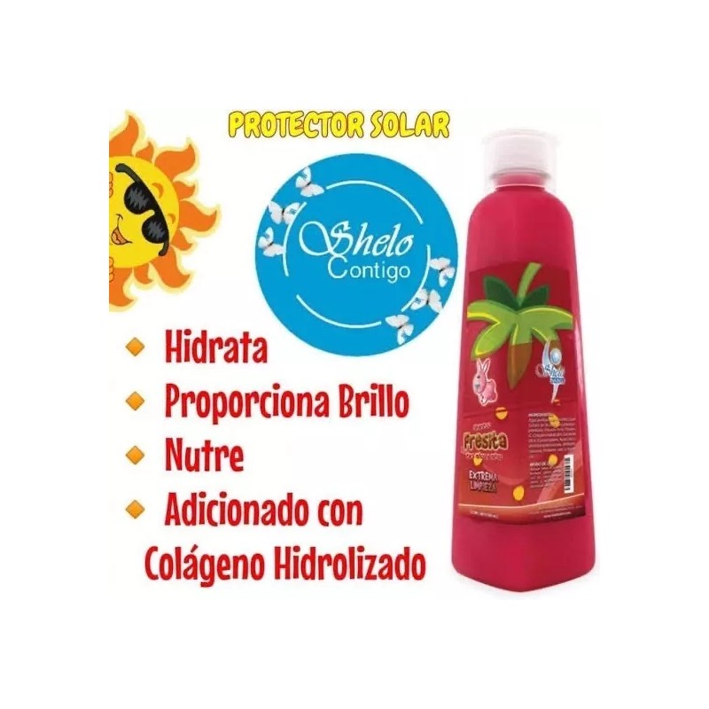 Sheló Nabel Dos Shampoos Fresita Para El Cabello De Tu