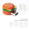 64GB USB Flash Drive Hamburger-Shaped, BorlterClamp Novelty USB Drive Thumb