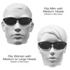 proSPORT Bifocal Sunglasses +2.50 Black Frame Smoke Lens Unisex Lightweight