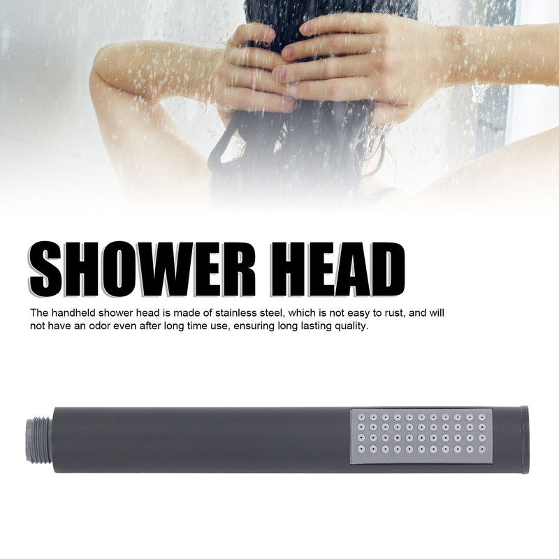 Handheld Shower Head High Pressure Avoid Clog Nozzles Stainless Steel