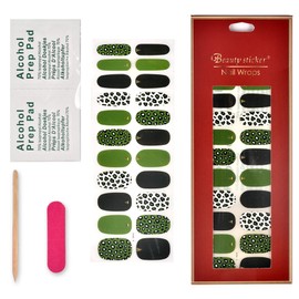 Vtrem 22 Pieces Nail Stickers Self-Adhesive Full Cover Nail Polish Strips Christmas gifts Nail Art Decals Manicure Kits for Women Girls Festive Gifts, Birthday Gifts, Art Theme Party, Style 2