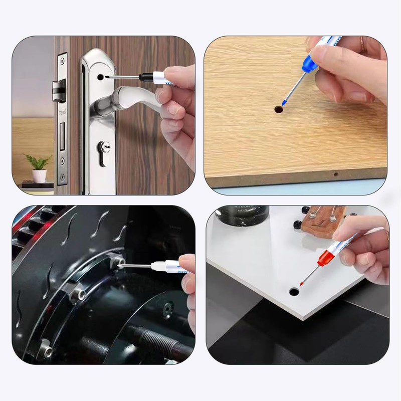 8Pcs Deep Reach Markers Waterproof Deep Hole Marker Pens 34mm