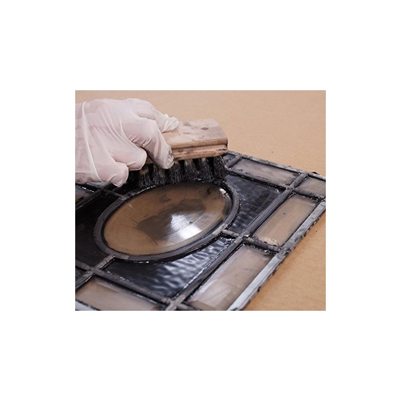 Glass Pro Stained Glass Lead Cement Putty Black 1/2 PINT