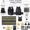 Weighted Vest Men 20lbs with weights : Curved Weight Vest