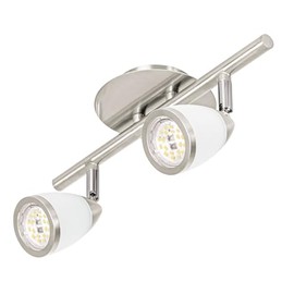 Volteck SOB-312S, Luminario de sobreponer 2 spots base GU10 línea Verona