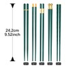 Fiberglass Chopsticks Reusable 5 Pairs Multi-Style Chopstick Set Chinese Japanese