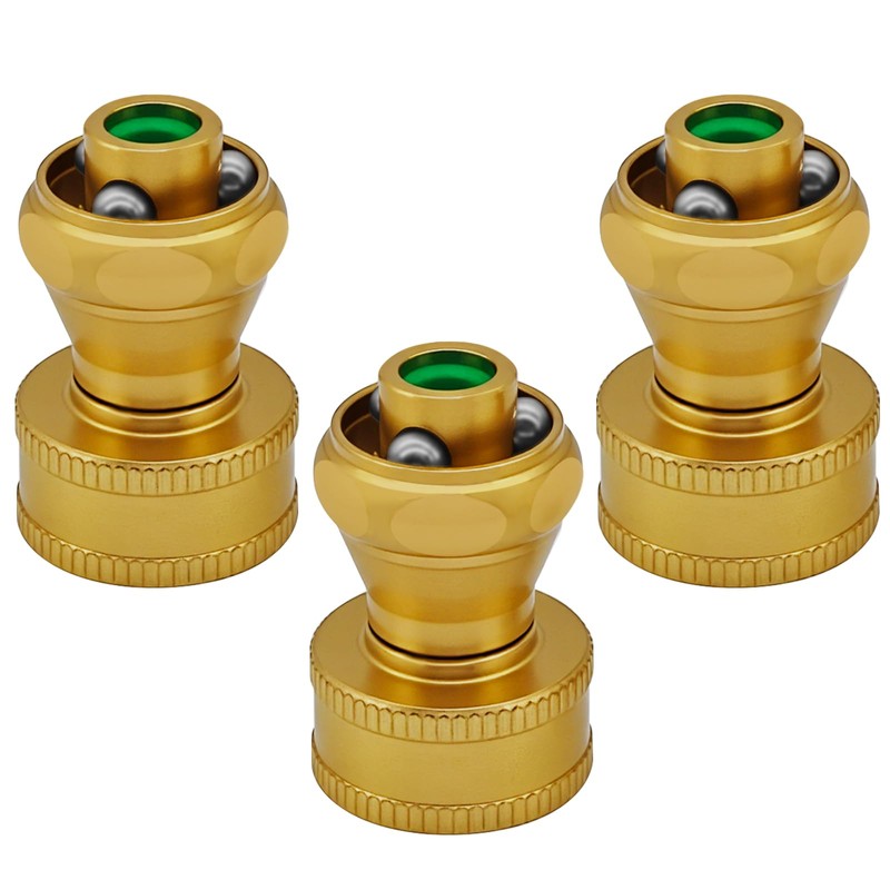 Heavy Duty Brass Hose Nozzle, 3 Pack Brass Nozzle Power,