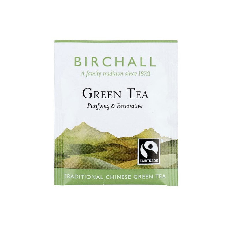 Birchall Tea Bags, Pure Green Tea, Savor the Delightful Taste