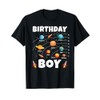 Birthday Boy Shirt Space Planets Birthday T-Shirt