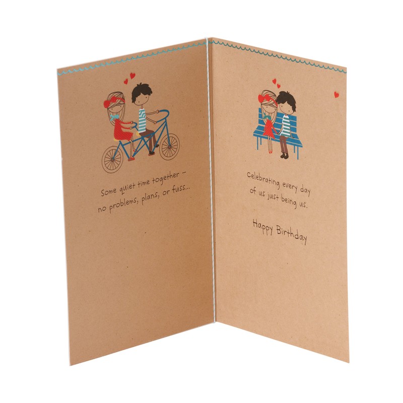 American Greetings Romantic Birthday Card (Being Us)
