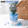 DomeStar 550PCS Mixed Blue Vase Fillers, Acrylic Fake Crushed Ice