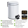 WENKO cosmetics pedal bin Leman, 3 liter, bathroom trash can,