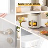 240 Pcs Cabinet Door Bumpers, 1/2" Diameter Self Adhesive Clear