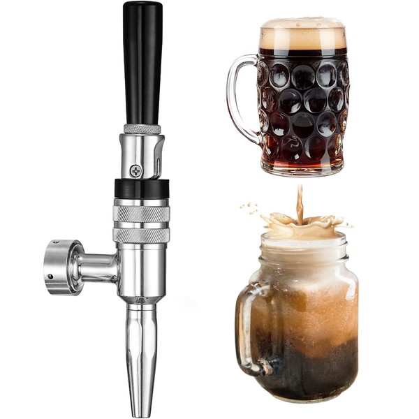 KEG STORM Stout Beer Faucet Nitrogen Coffee Faucet, 304 Steel