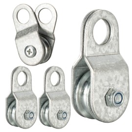 KCNOFNC 27mm Cable Pulley Wheel with Ball Bearing, Smooth No Noise, Small Snatch Block for 0.23 Inch/6mm Wire Rope, 4Pack