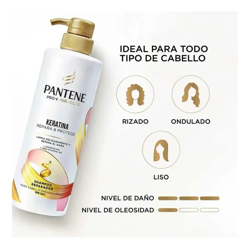 Shampoo Pantene Pro-v Keratina Repara & Protege 510 Ml