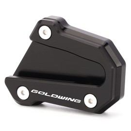 Mokiton Motorcycle Side Stand Extension Kickstand Plate Compatible With Honda Goldwing 1800 GL1800 2018-2023 2024 | Foot Pad Support Gold wing GL 1800 Goldwing1800 Accessories (black)