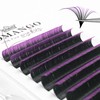 CoMango Purple Ombre Colored Lash Extension C Curl Easy Fan