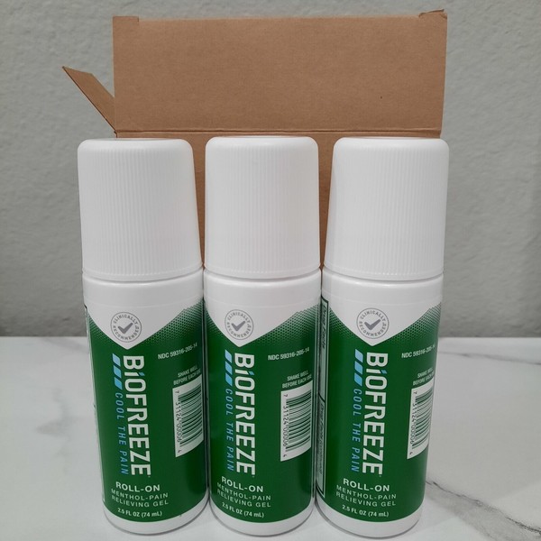 Not Specified BIOFREEZE ROLL ON Gel 2.5 oz 3 Bottles