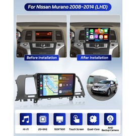 Roinvou [2G+64G] for Nissan Murano 2008-2014 Car Radio with Wireless Carplay/Android Auto, 9 Inch Android 13 IPS Touch Screen Car Stereo, Bluetooth, GPS, WiFi, SWC, HiFi + AHD Backup Camera