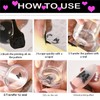 2.8CM Head Clear Jelly Silicone Nail Art Stamper Scraper with