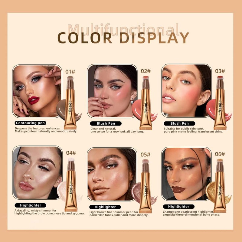 Liquid Contour Beauty Wall, Face Highlighter and Bronze Stick Attached