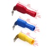 Baomain 1/4" Piggyback Spade Crimp Terminal Connector 0.5-6.0mm² 22-10 AWG