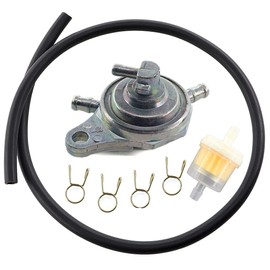 MCHNIC Vacuum Fuel Tap 6 mm Fuel Hose for GY6 50cc 60cc 80cc 125cc 150cc China ATV Mope Scooter Go Kart and Rex RS 400 450 460 500 600 700 Baotian Benzhou Jinlin Sunl Taotao