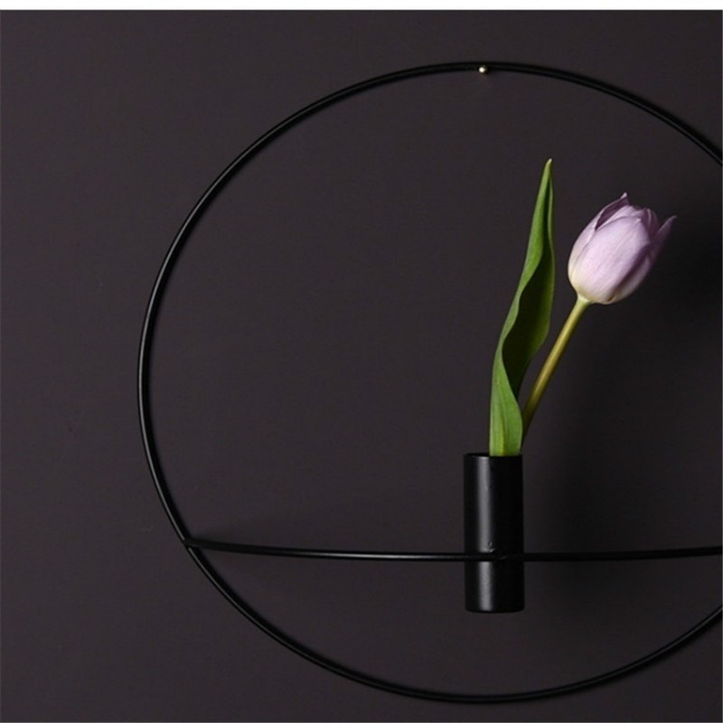 Nordic Style Metal Candle Holder Geometric Candlestick Circle Candle Holder