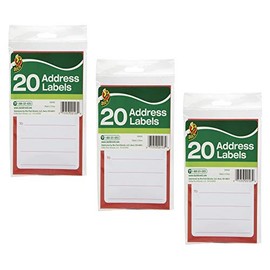Duck Brand to/from Pressure-Sensitive Address Mailing Labels, 20 Label Pack (280048) - 3 Pack