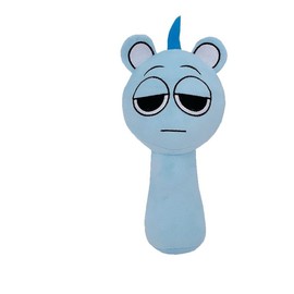 Splanky Plush 25CM Sprunki Plush Doll Horror Game Plush Soft Stuffed Animal Pillow Figure Doll Adult Children Christmas Birthday Gift (Sky Blue)