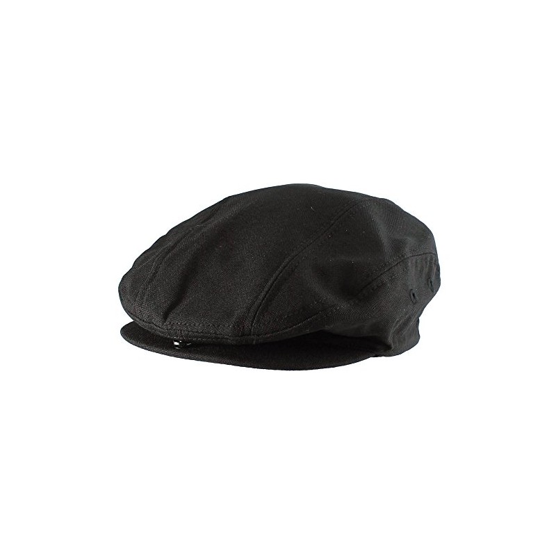 Morehats Plain Newsboy Cap Gatsby Golf Hat - Black (Large)