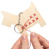 Baker Ross AT836 Dog Wooden Cross Stitch Keyring Kits -