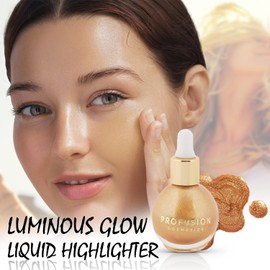 Profusion Cosmetics Luminous Glow Liquid Highlighter- Buildable Coverage, Lightweight & Long-Wearing It's Your New Summer Essential Makeup (Sunglow)