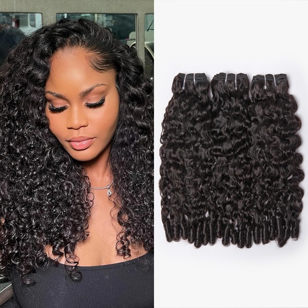 WEQUEEN WEQUEEN Burmese Curly Bundles Human Hair 16A Brazilian Virgin