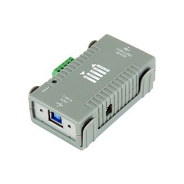 Industrial USB-C to USB-B Power Delivery Injector, 60W/100W PD, Flexible Mounting