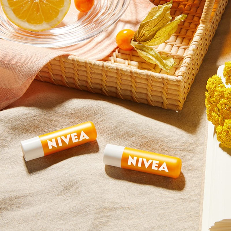 NIVEA Sun Protect Caring Lip Balm (4.8g), Lip Balm with
