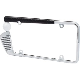 Cruiser Accessories 19509 Golf Club License Plate Frame, Chrome/Painted, Standard