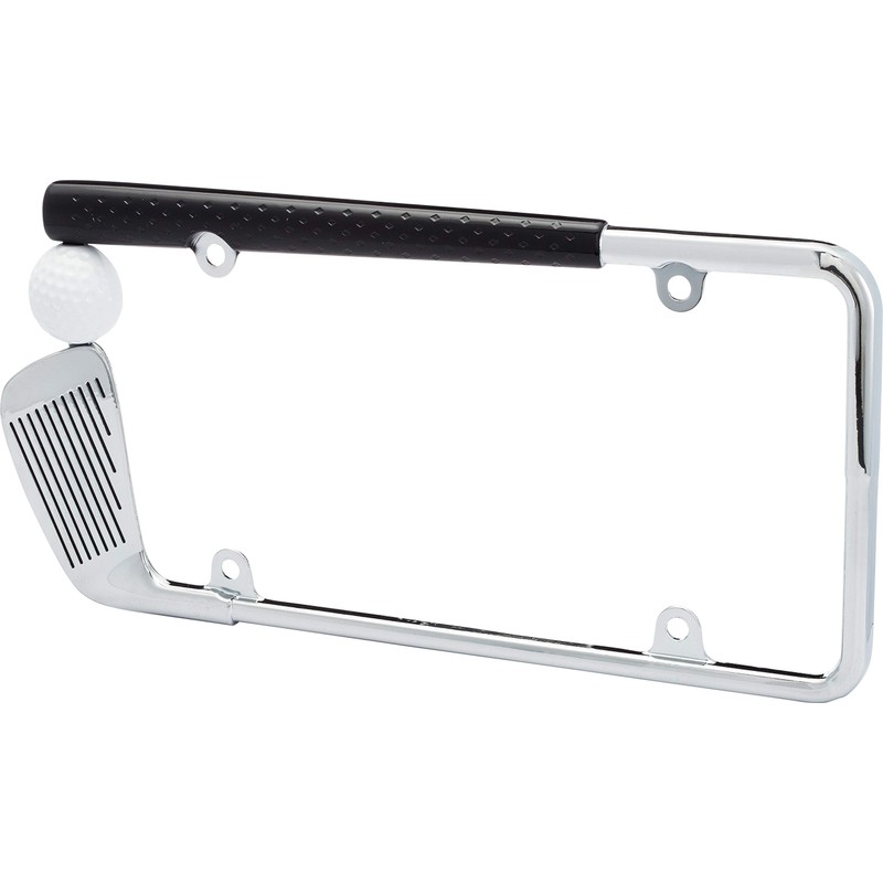 Cruiser Accessories 19509 Golf Club License Plate Frame, Chrome/Painted, Standard