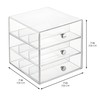 iDesign Divided 3-Drawer Stackable Organizer for Glasses, Sunglasses, and Readers